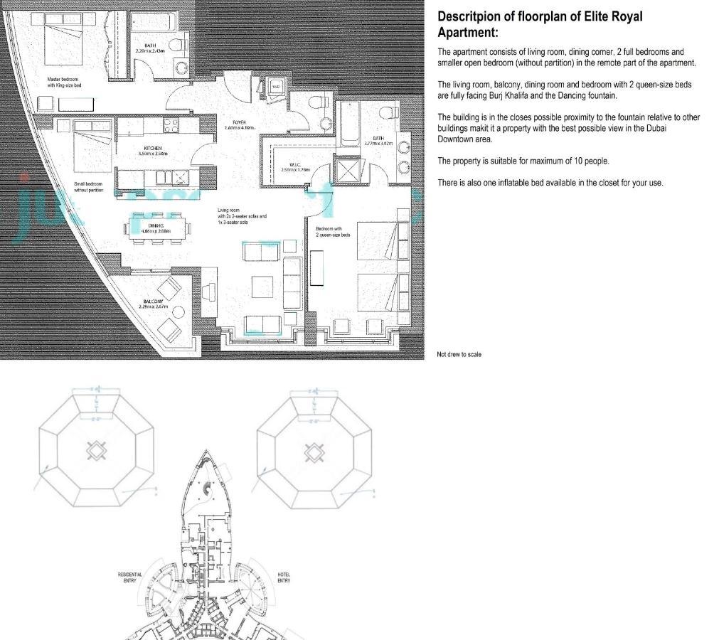 Elite Royal Apartment - T3 - Full Burj Khalifa & Fountain View Dubai Eksteriør bilde